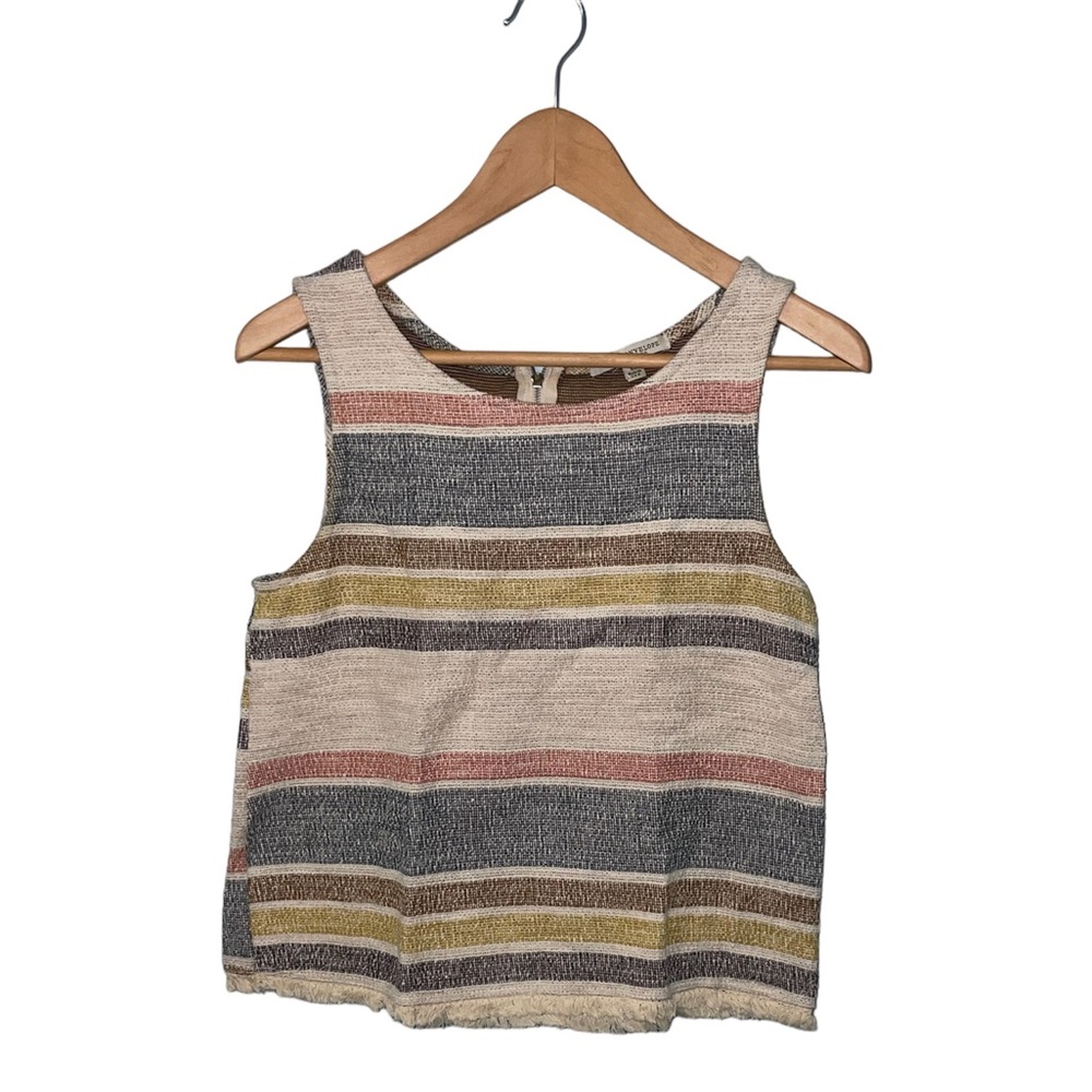 Green Envelope Colorful Stripe Tank Top Size XS